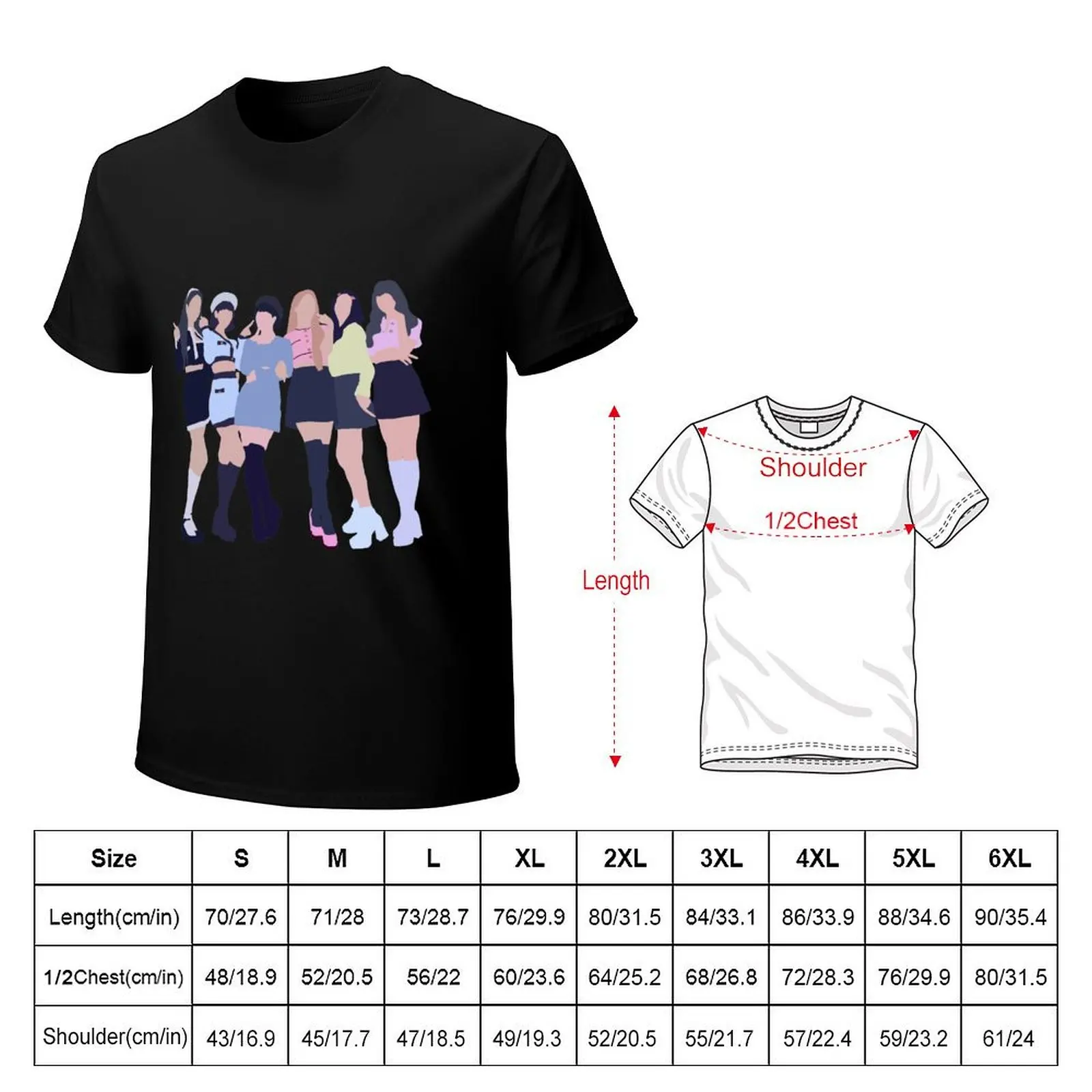 MAGO Gfriend シルエット Tシャツアニメフィギュアプラスサイズの服ヴィンテージグラフィック tシャツ面白いミーム tシャツヴィンテージ tシャツ男性