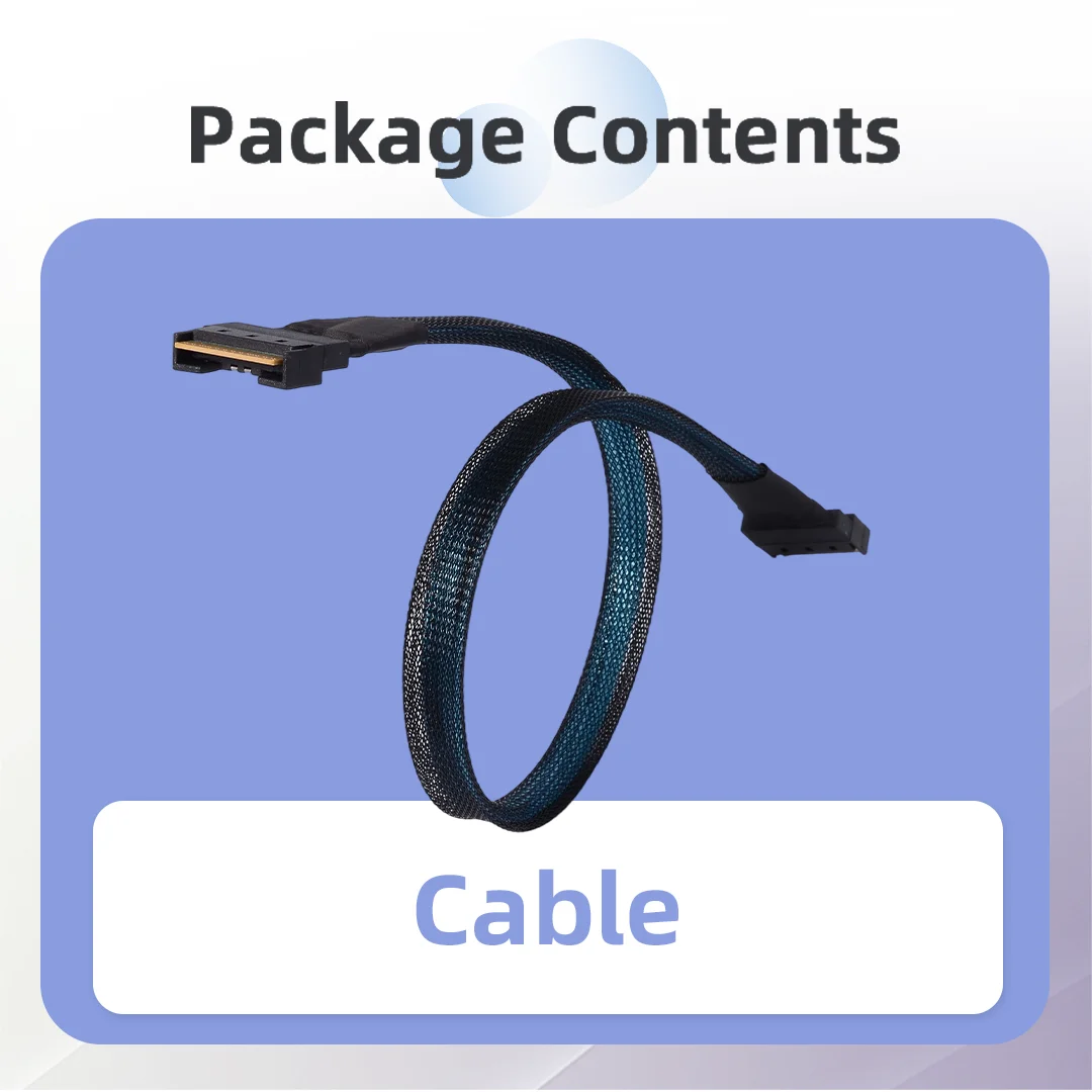 ADT-Link SlimSAS MCIO/SFF-8654 8i to 8i Server High-Speed Cable PCIe 4.0 x8 128G/bps PCIE 4.0 x4+x4 Supports Split OCuLink/U.2