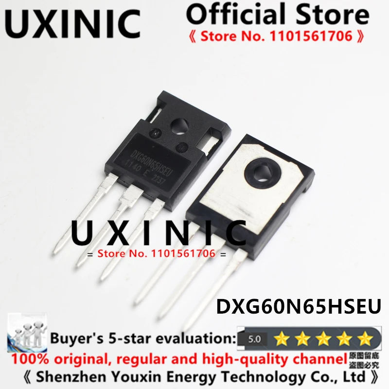 

UXINIC 100% New Imported OriginaI DXG60N65HSEU 60N65 TO-247 N-channel MOSFET 40A 60A 650V