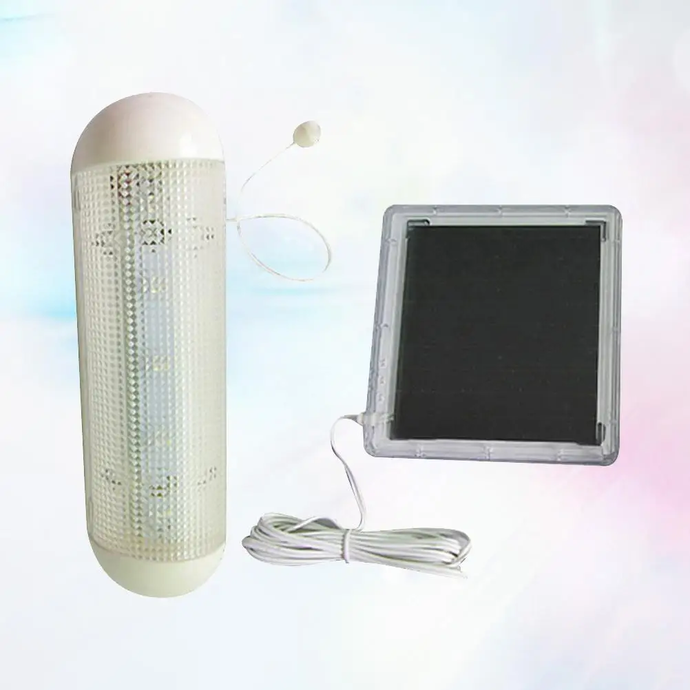 5 LED Fishing Tent Light Lantern Solar Power Flashlight Emergency Portable Lamp