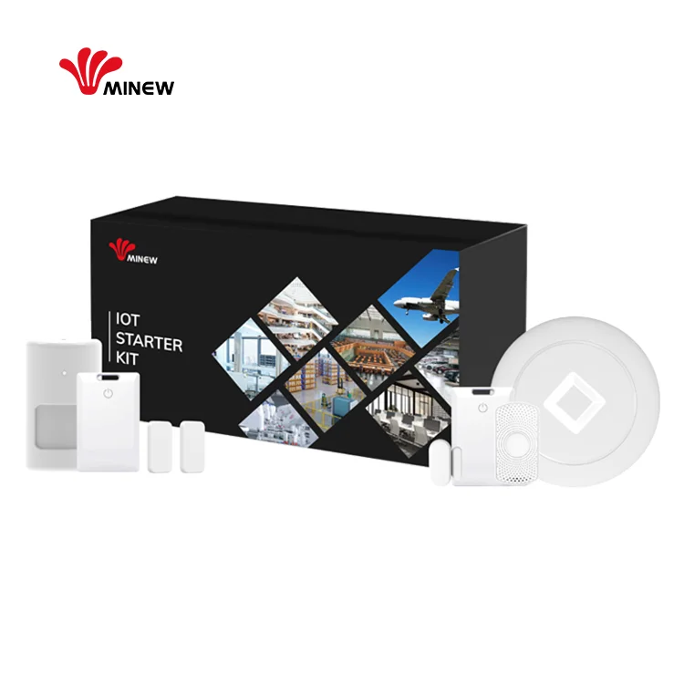 يتضمن جهاز إنذار ضد السرقة لأمن المكاتب المنزلية الذكية جهاز إنترنت الأشياء بمستشعر منارة وبير وبوابة بلوتوث وعلامة الأصول #3