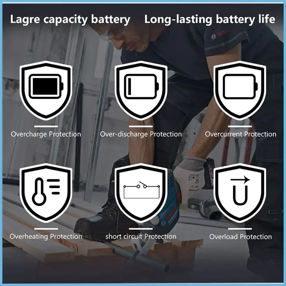 BOSCH 18V Original Lithium Battery BOSCH Battery Pack 6.0AH Original Tool Rechargeable Battery 5.0AH 4.0AH 3.0AH