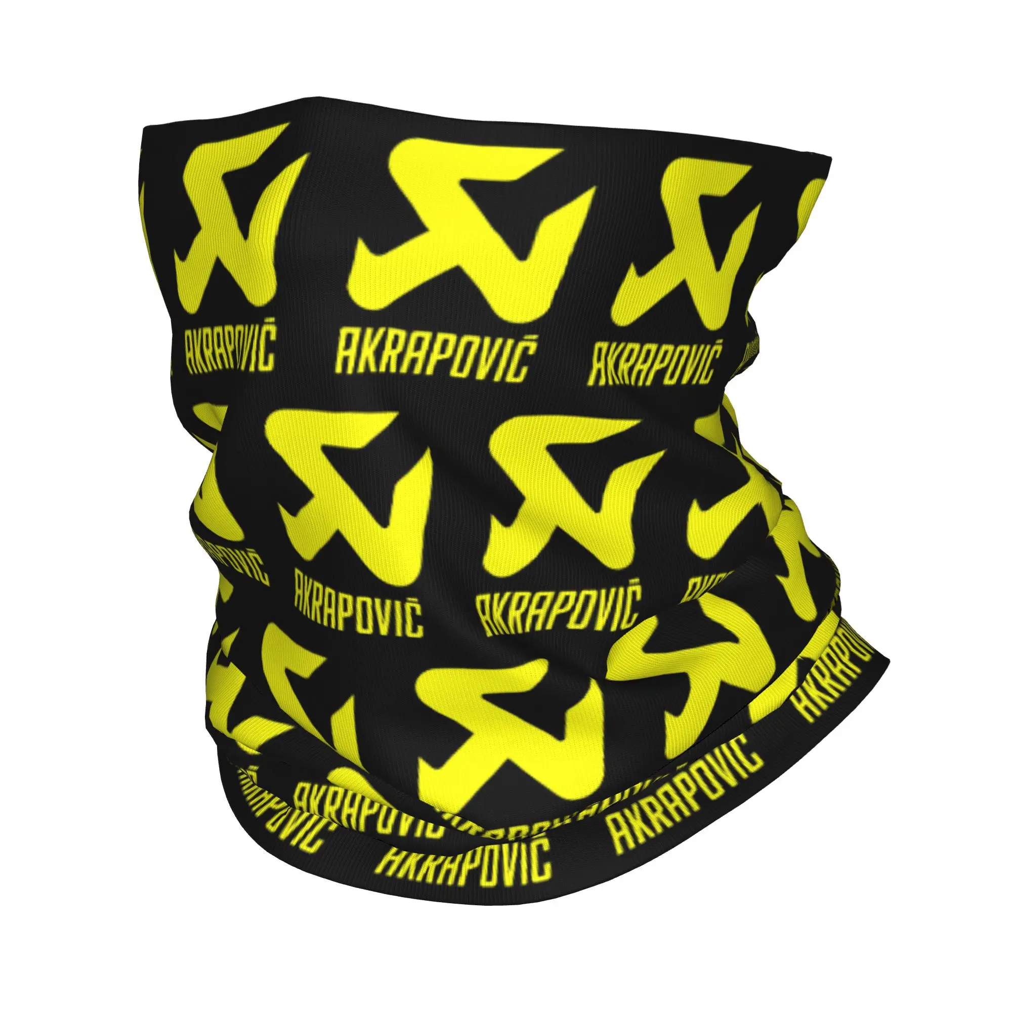 

Custom A-Akrapovices Motor Neck Gaiter Men Women Windproof Winter Bandana Scarf for Cycling