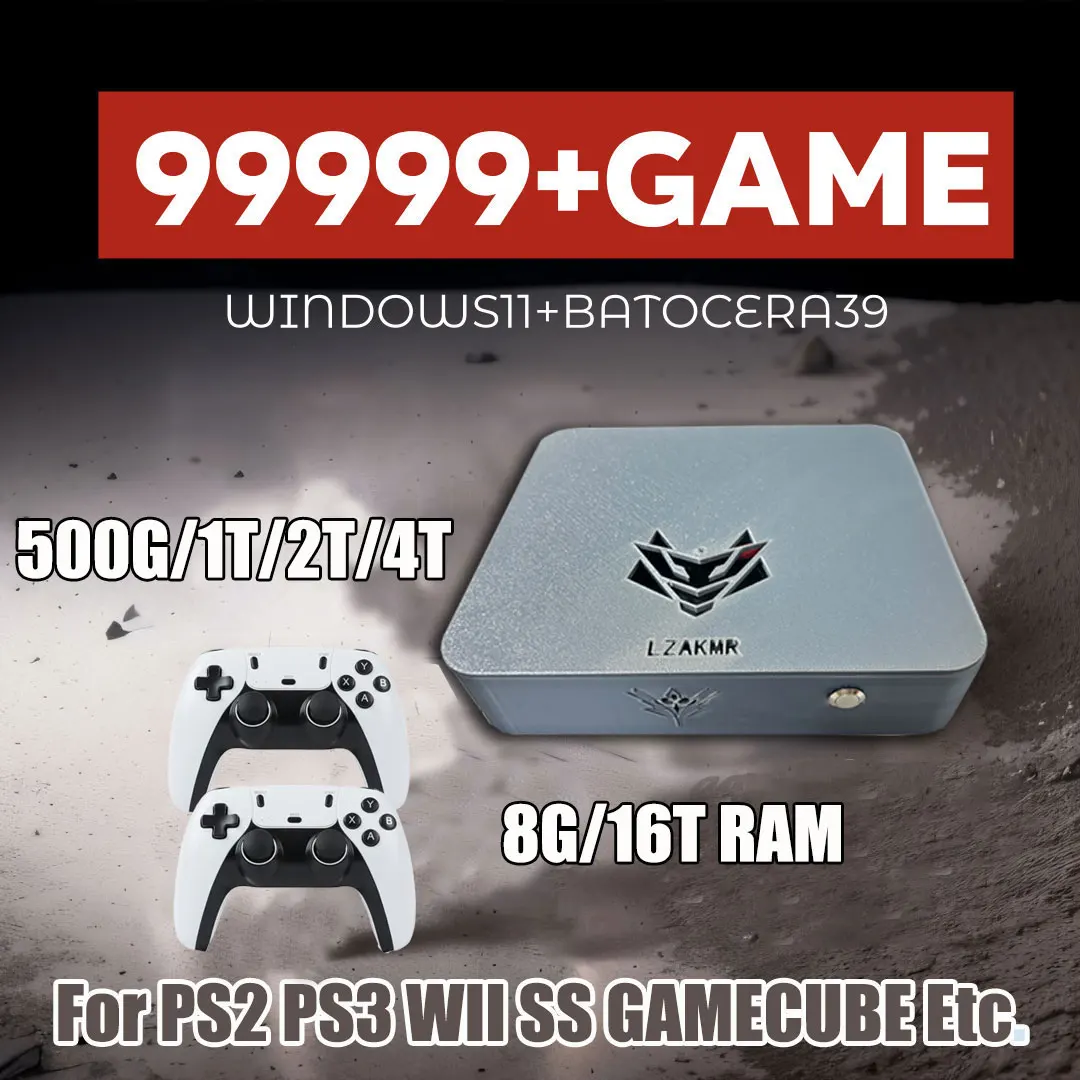 

НОВАЯ игровая коробка AK1 Pro Max 99999 + игровая система Windows 11 2 ТБ для PS2 PS3 WII SS GAMECUBE Sega Saturn Retro Game Box Intel
