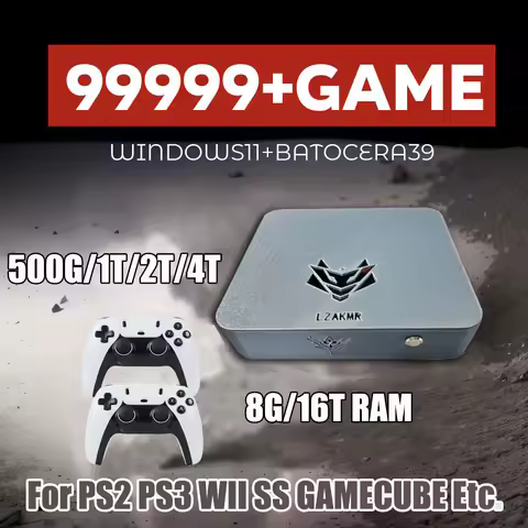 NEW AK1 Pro Max Game Box 99999+GAME Windows 11 2/4TB Game System For PS2 PS3 WII SS GAMECUBE Sega Saturn Retro Game Box Intel