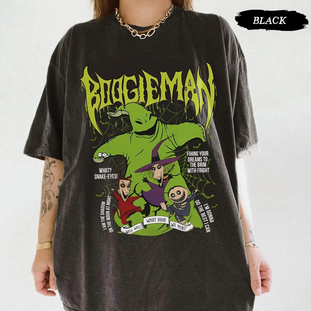 

Vintage Disney Oogie Boogie Bash 2025 Shirt Jack Sally Tee Mickey & Friends Halloween Shirt Not So Scary Party Women's Men Tee