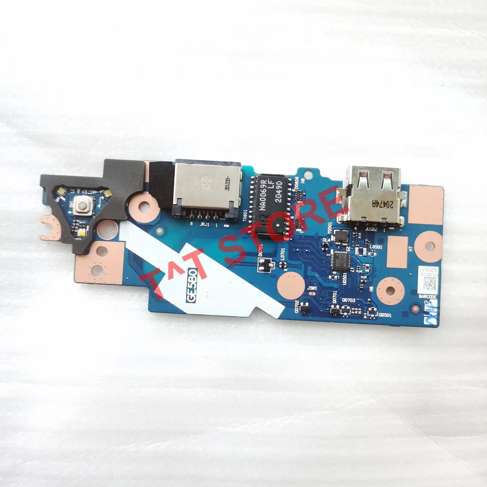 

NEW Original For Lenovo ThinkPad E15 Gen2 20TD 20TE Power Botton USB LAN Ethernet Port Board Test Good