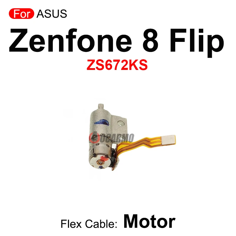 For Asus Zenfone 8 Flip Lift Camera Motor Vibration Shaft Module Flex Cable Replacement Parts Without Camera ZS672KS