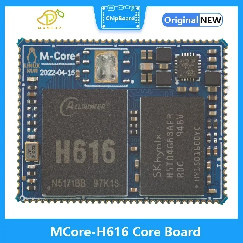 MangoPi-placa MCore-H616/ H313 Quad-Core A53, almacenamiento supergrande, 1GB, 512MB