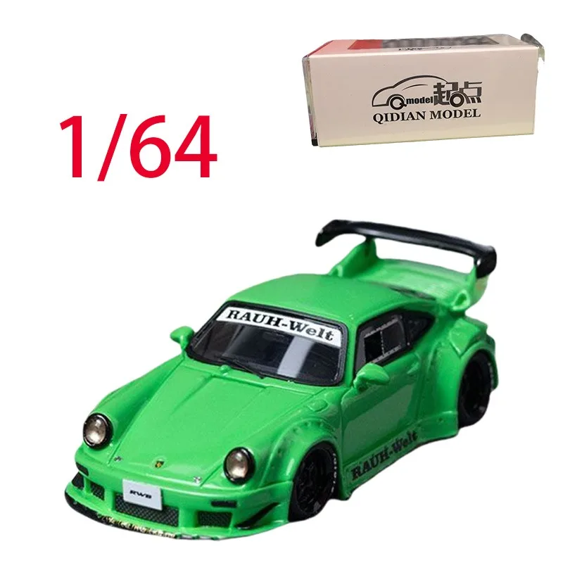

QIDIAN литой под давлением масштаб 1/64 пластиковая модель автомобиля Porsche 930, игровые транспортные средства, игрушки для мальчиков, оригинальная коробка, моделирование, коллекционная