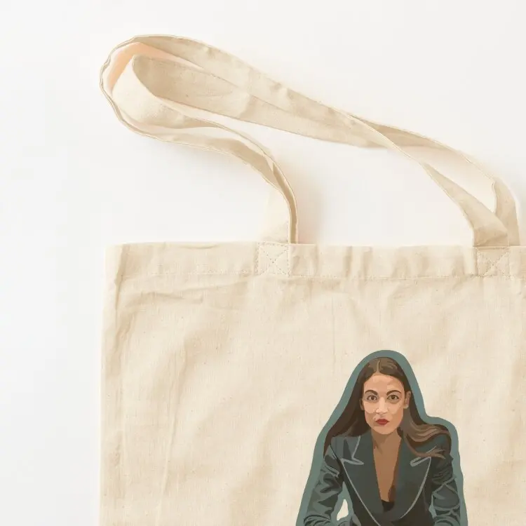 Alexandria Ocasio-Cortez Tote Bag hand bag ladies woman shopping bag Women's handbag canvas tote