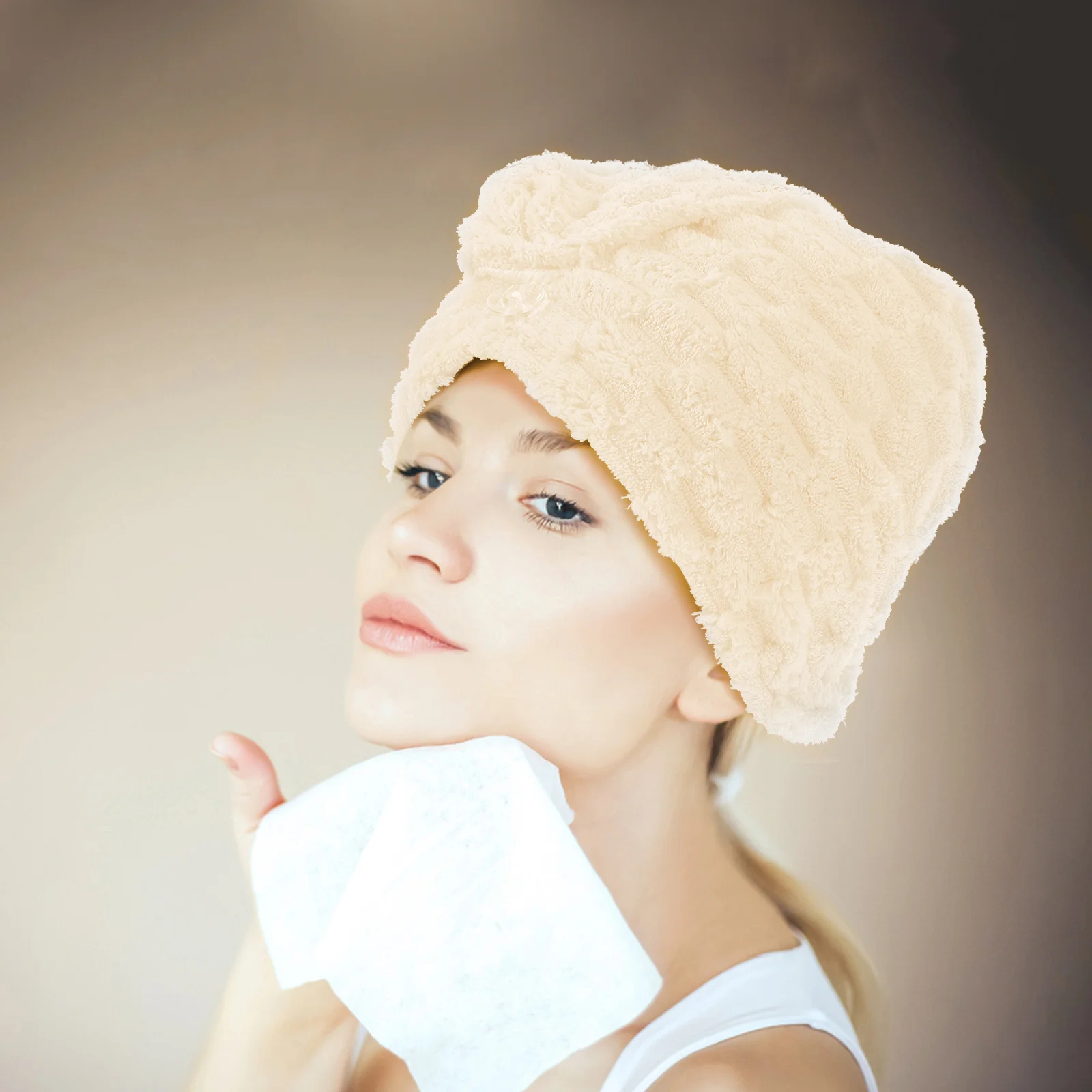 

Hair Towel Wrap Thick Absorbent Drying Turban Towel for Wet Hair Frizz Free Drying Cap Head Towels Wrap for Women