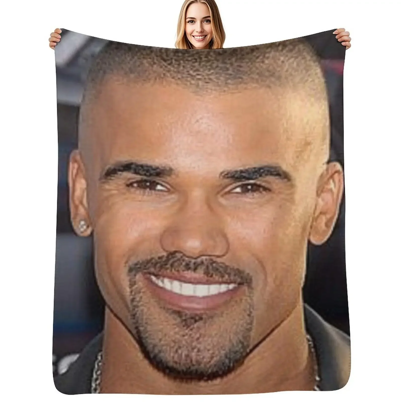 

shemar moore Throw Blanket Sofa Plush Extra Large Throw Vintage Blanket