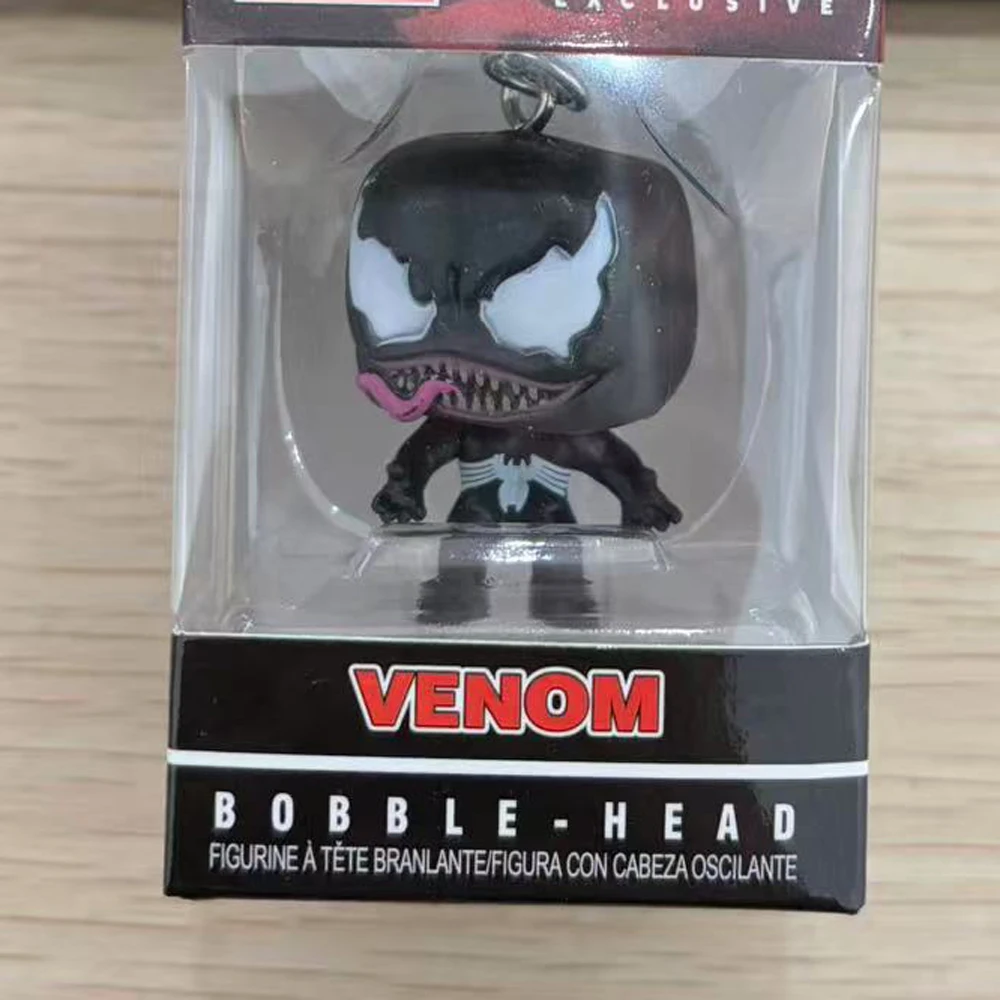 Disney Marvel llavero de bolsillo Bobble Head Venom figura modelo de juguete