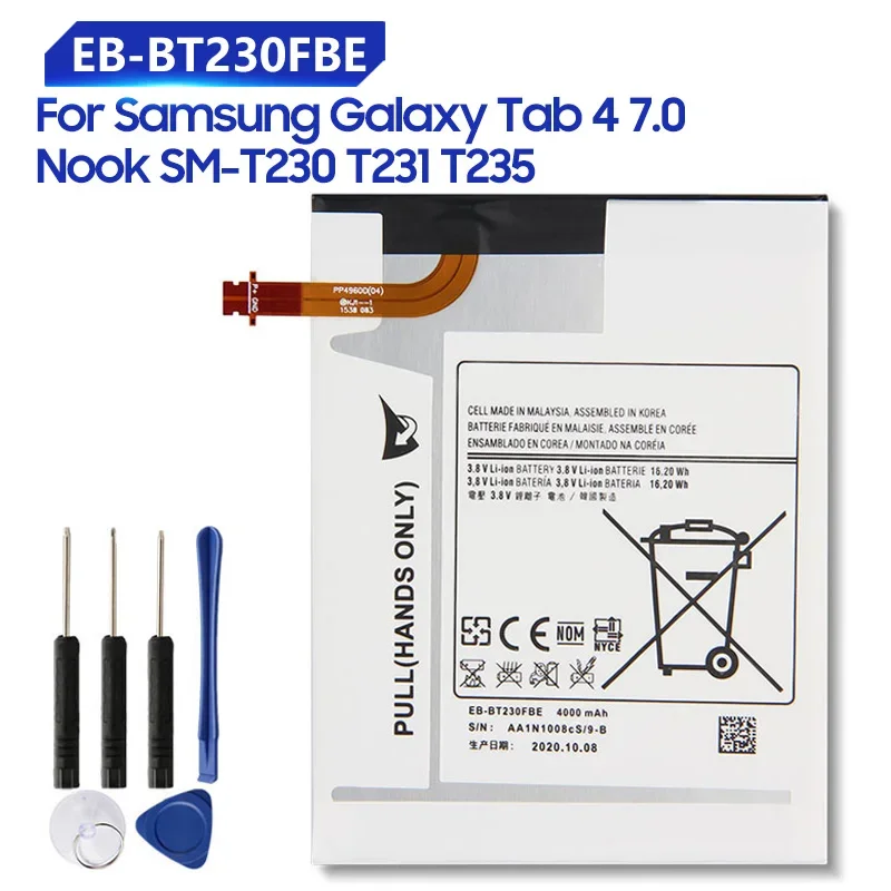 

Replacement Battery For Samsung Galaxy Tab 4 7.0 Nook SM-T230 T231 T235 EB-BT239ABE EB-BT230FBE EB-BT230FBU