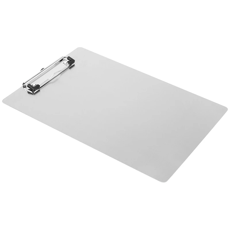 Metal Clipboard Folder A4 Stainless Steel Clip Board Bill Storage Folder Writing File Board Menu Splint for Business