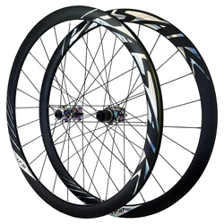 700C Road Bike Wheelset 24H Rim Depth 38mm Disc Brake 6 Pawls straight Hub Body HG XD MS Driver 8-12 Speed QR Thru Axle12 15mm