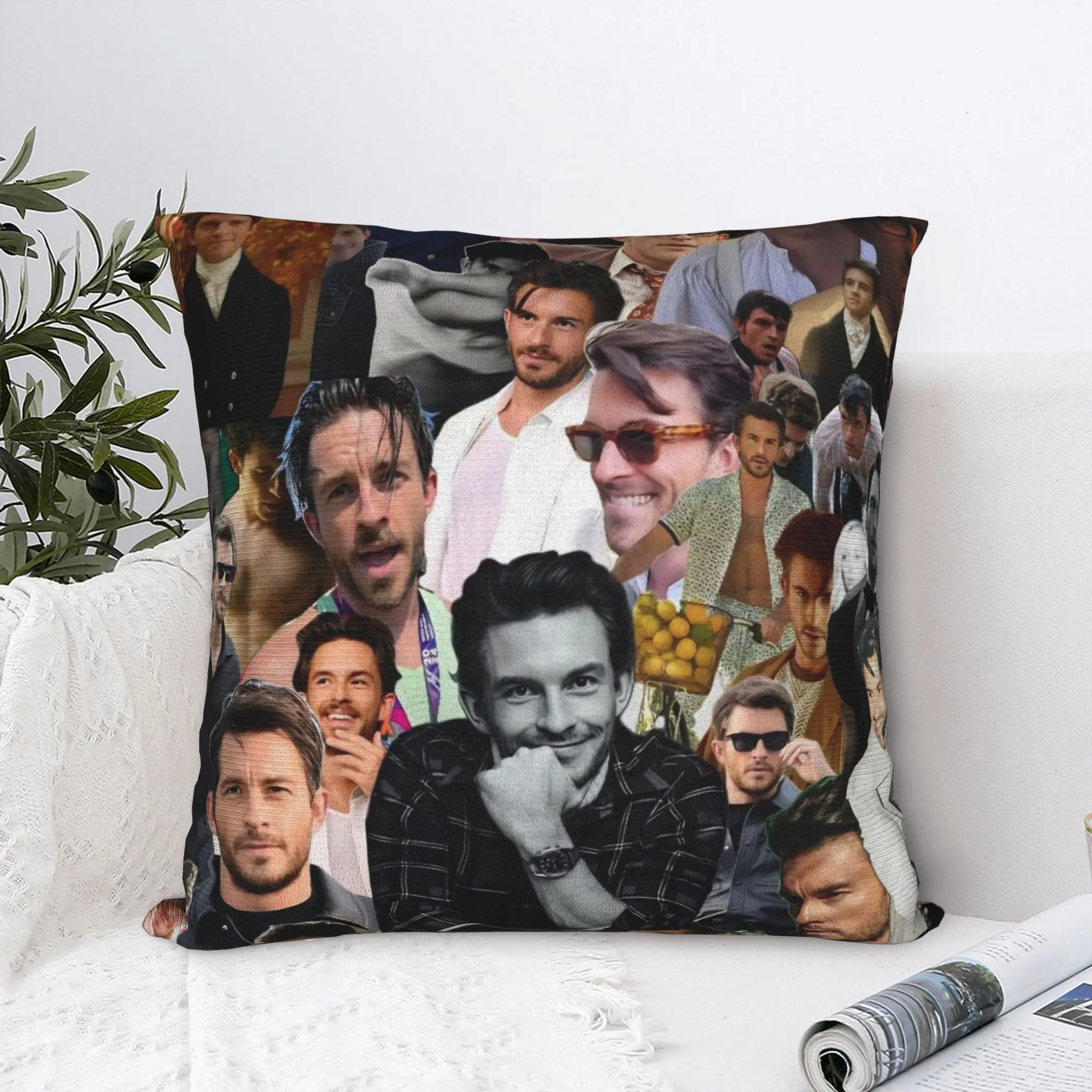 Jonathan Bailey Actor Pillowcase Polyester Cushion Cover Decorations Comedy Pillow Case Cover Home Dropshipping 45X45cm