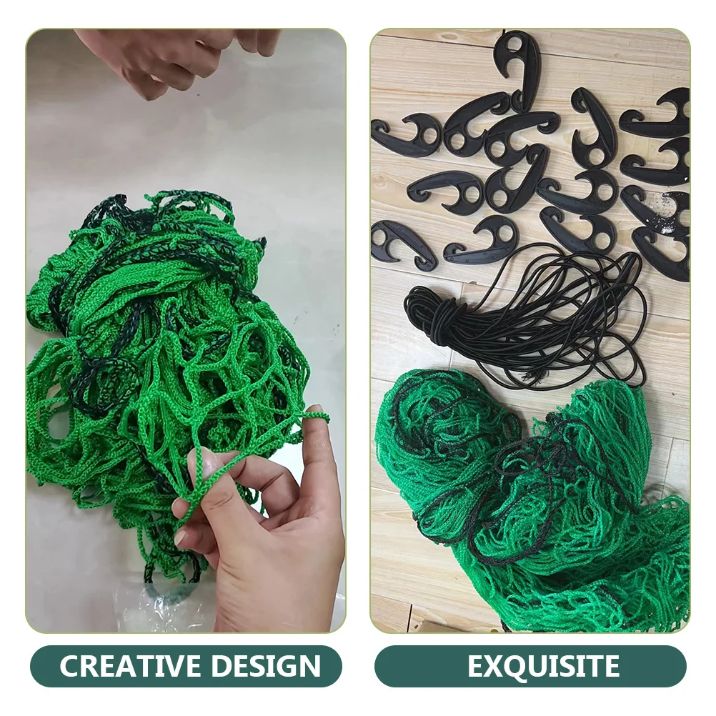 

Heavy Duty Truck Bed Cargo Net Nylon Mesh Elastic Bungee Cord Netting for Trailer Pickup Roof Carrier Cargo Fixing