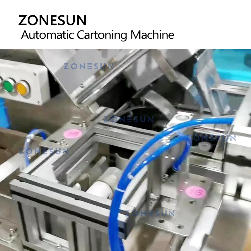 ZONESUN Automatic Carton Box Packaging Machine ZS-ZHJ301 Cosmetic Bottle Tube Jar Food Product Packaging Facial Mask Hand Cream