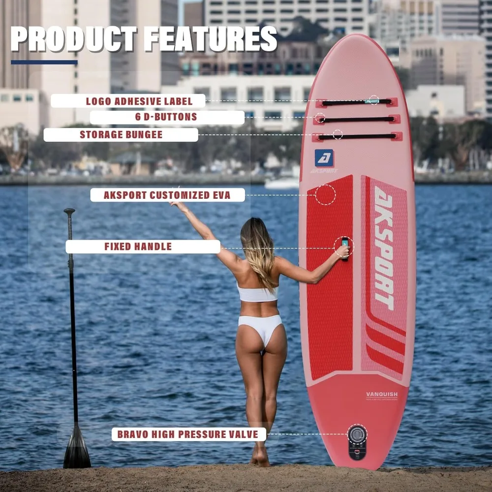 Inflatable Stand Up Paddle Board with Premium SUP Board Accessories,Inflatable Paddle Boards for Youth & Adult