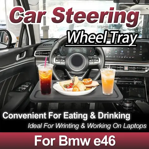 Durable Car Steering Wheel Tray Foods Coffee Tray Board Eat Work Cart Drink Food Good Holder Tray Sturdy Tesla Table For Bmw e46