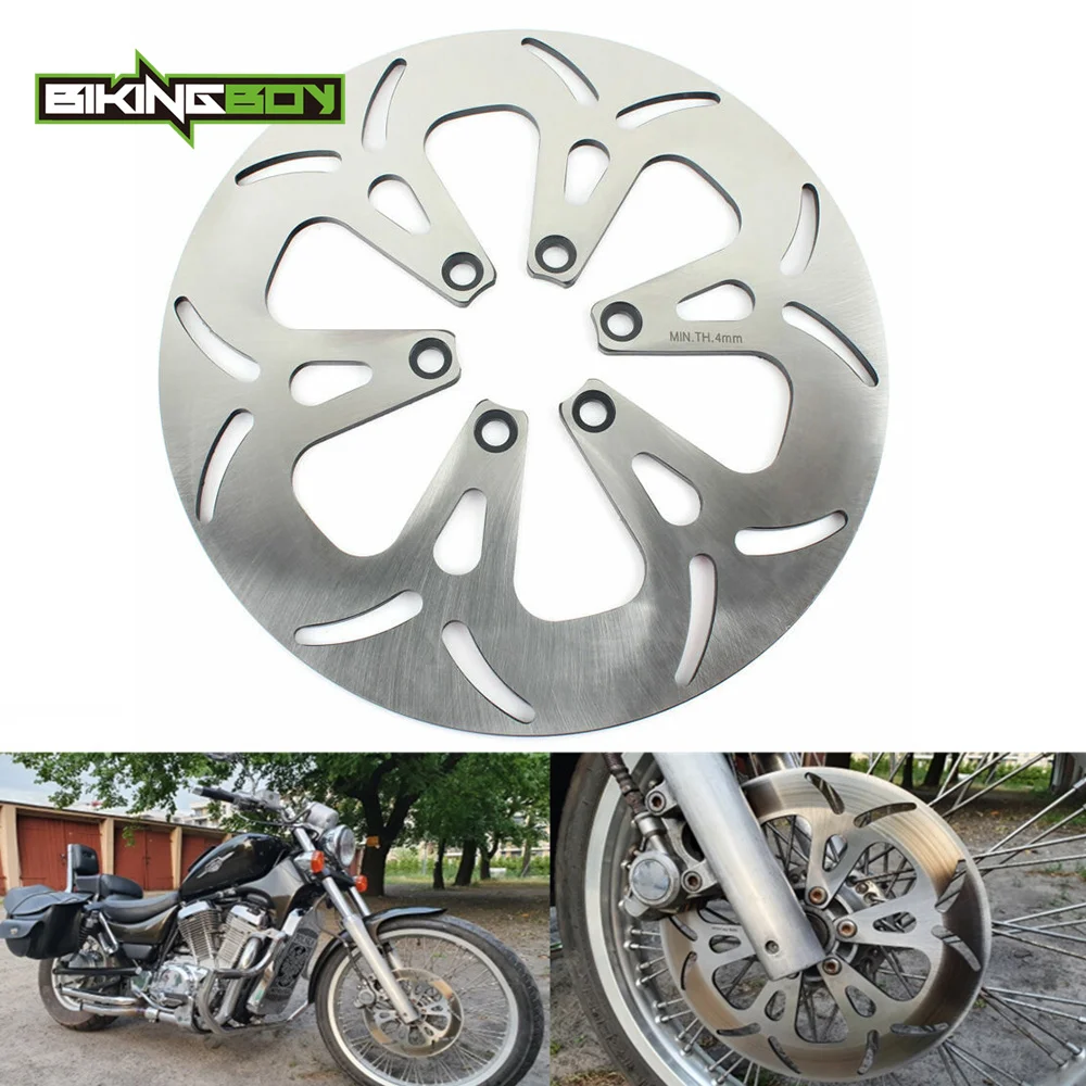 BIKINGBOY Front Brake Disc Disk Rotor Intruder VS1400 GLP 87-09 00 01 02 VS800 GL 92-04 03 VS750 GLF 87 88 89 90 91 VS700 86 87