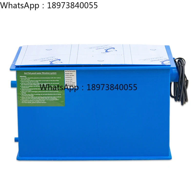 

QihangRAS House Fish tank Water Filter Garden Pond Filter Combine Koi Pond Filter Brushes Aquarium Fish Pond Filtration System