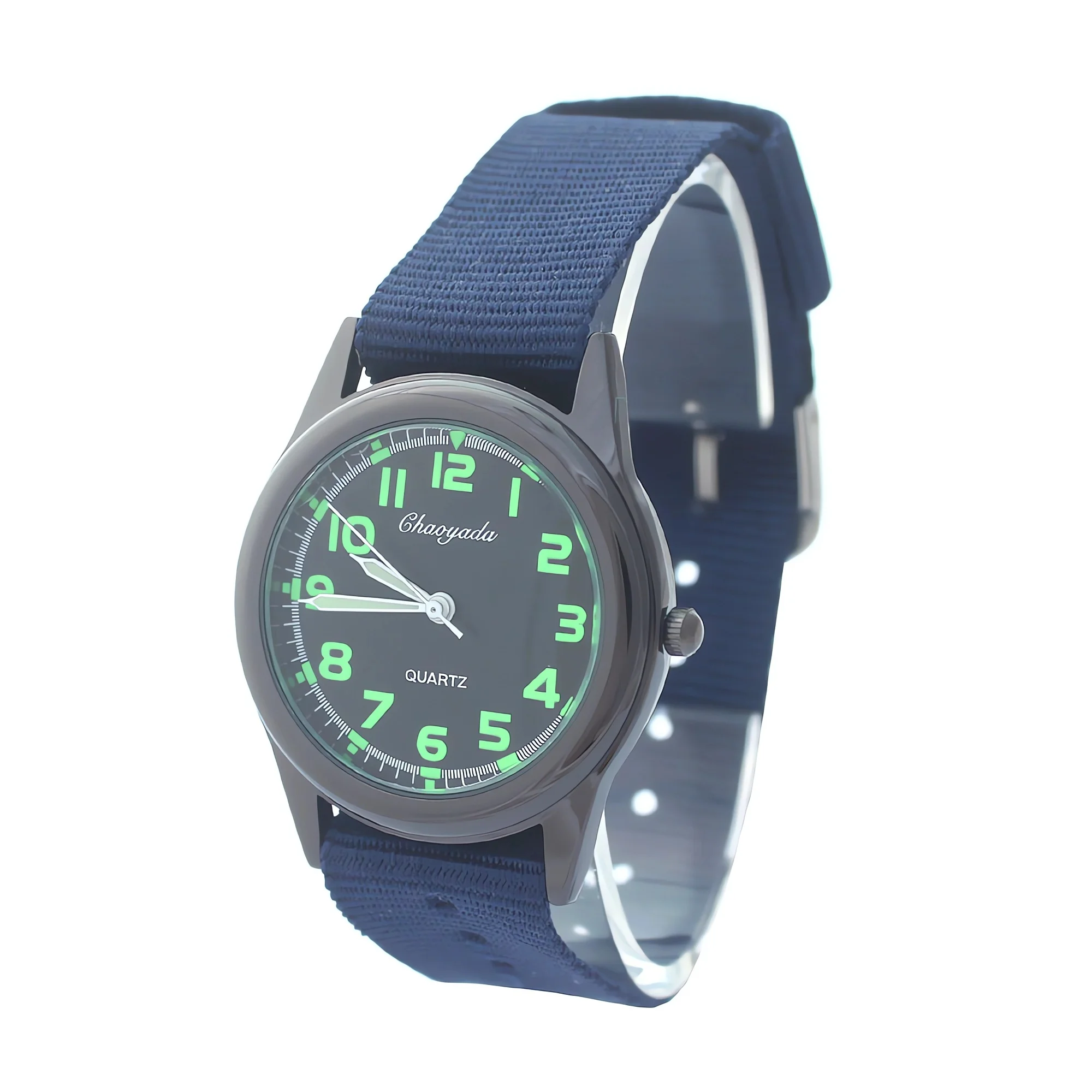 Kids Nylon Fabric Sport Watch Canvas Quartz Movement Dress Wristwatch for Students Children's Fashion Accessory