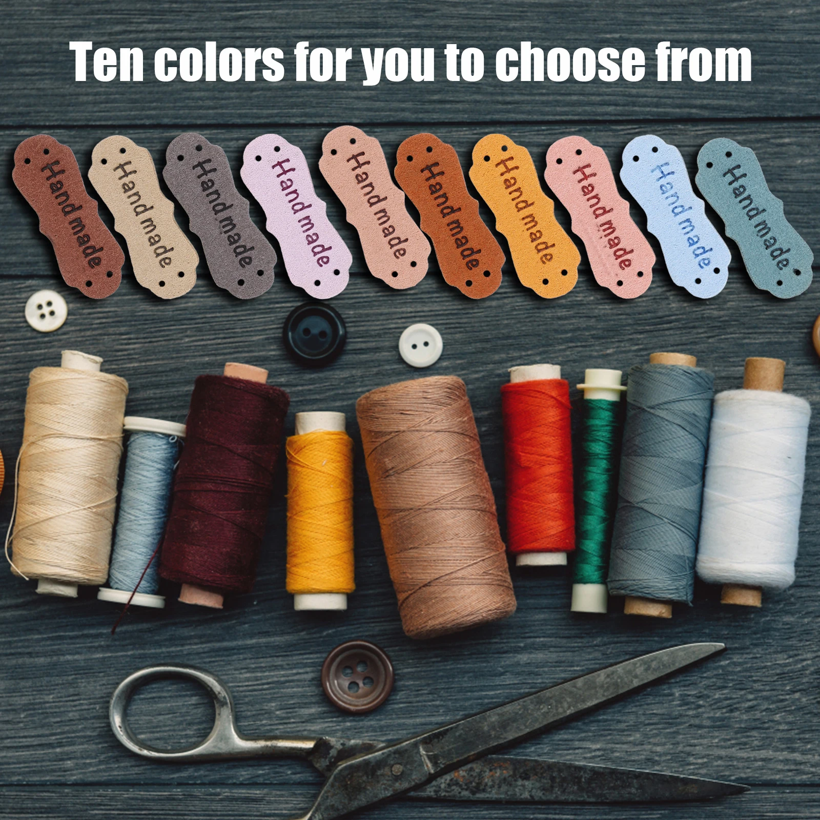 

Colorful PU Labels Craft Decoration Sewing Tags for Clothes Crochet Hat Handmade Tabs Textured Material Embossed Hearts