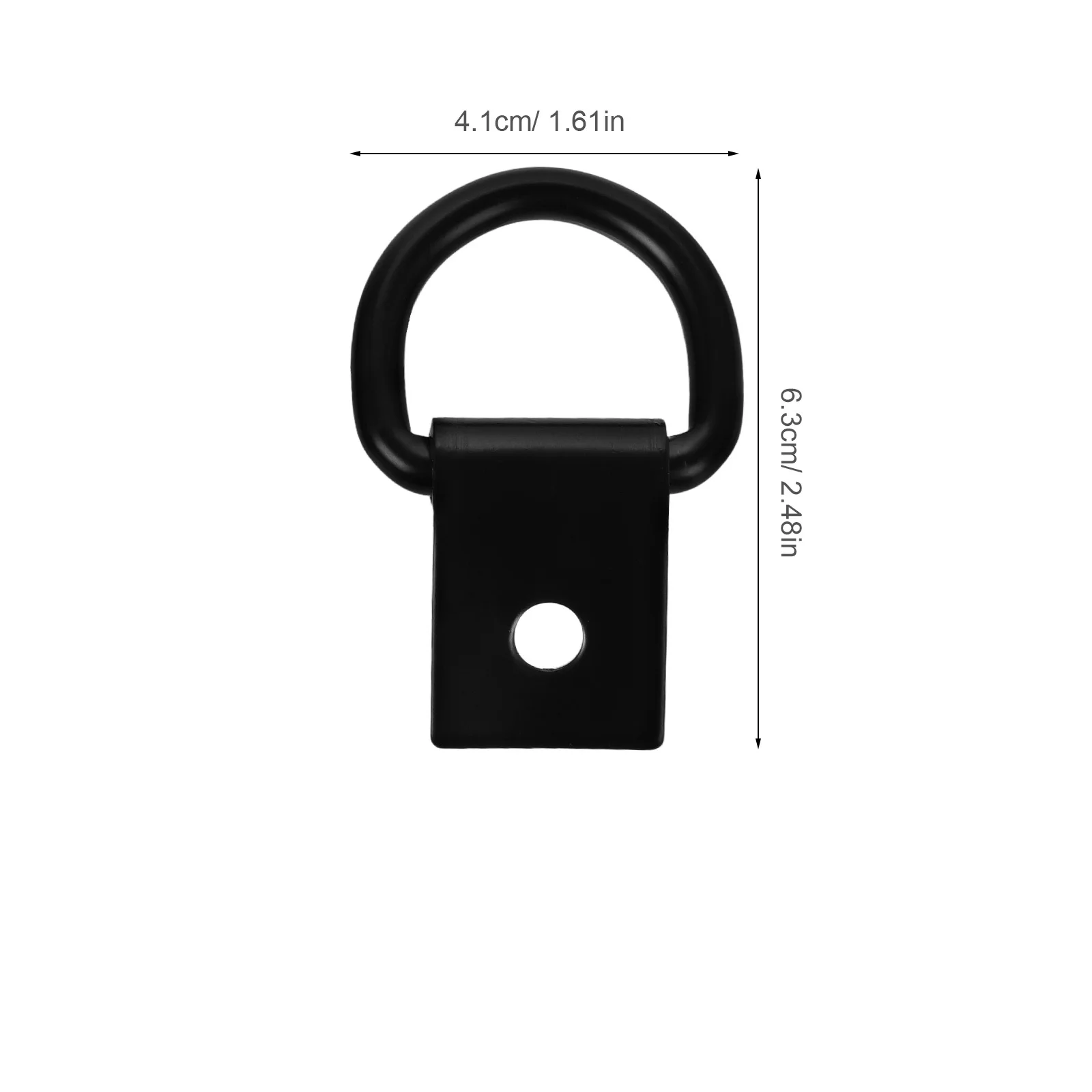 4 قطعة D حلقة التعادل أسفل المراسي الثقيلة السنانير ل مقطورة شاحنة السرير البضائع تأمين الأجهزة D حلقة التعادل أسفل المراسي #4