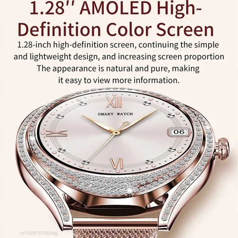 2024 V66 Smartwatch for Women Fashion Diamonds 1.28