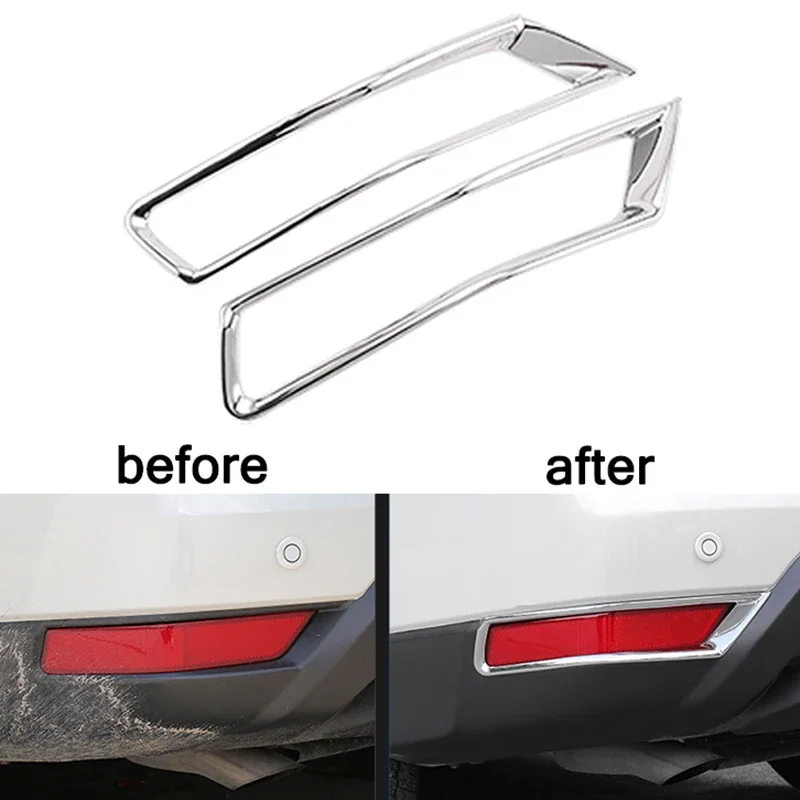 

Car Front Rear Fog Light Lamp Cover For Nissan Rogue X-Trail T32 Facelift XTrail 17-19 Bumper Reflector Styling Mouldings