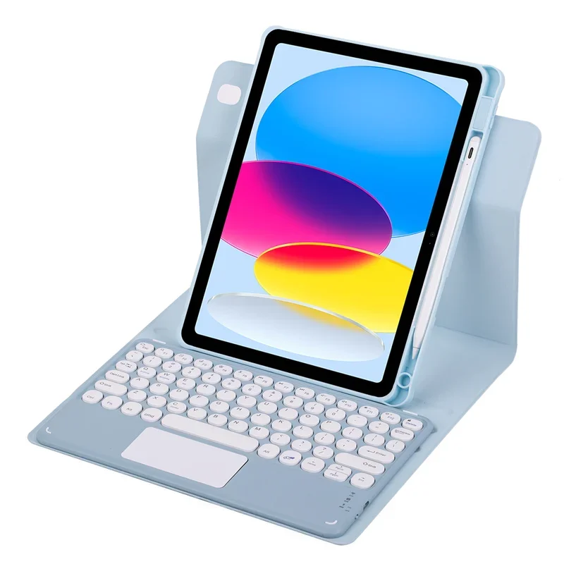 Imagem -04 - Capa de Teclado com Rotação 360 para Ipad Air 2024 11 Polegadas 6a Geração Suporte de Lápis Magnético para Ipad Air 11 2024 m2 Teclado