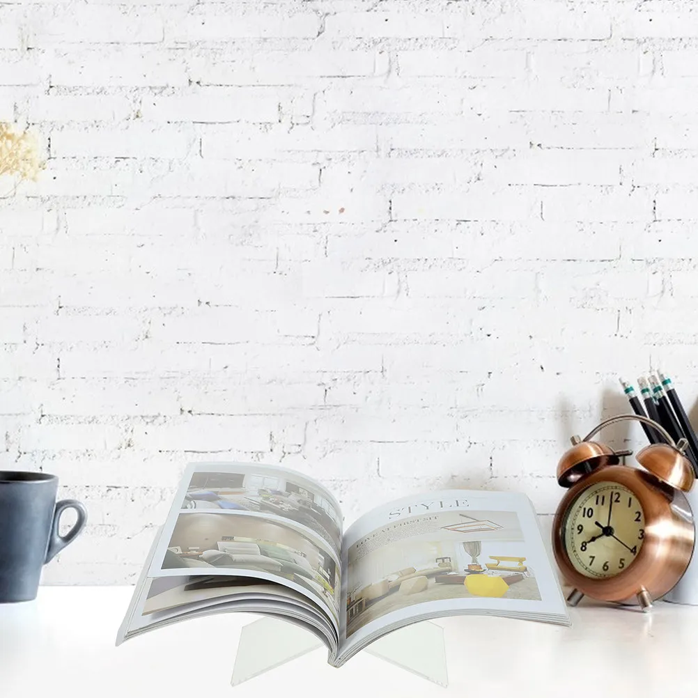 

Многофункциональная акриловая подставка для книг (1 шт.): держатель для рецептов, журналов, планшетов, нот, для чтения