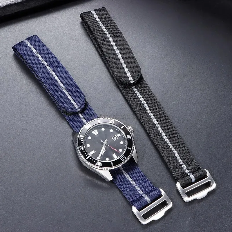 Military Nylon Watch Band Strap For Tudor FXD Bayview Little Red Flower Bluedon Dividing Wrist Bracelet 20/22mm Canvas Wristbelt
