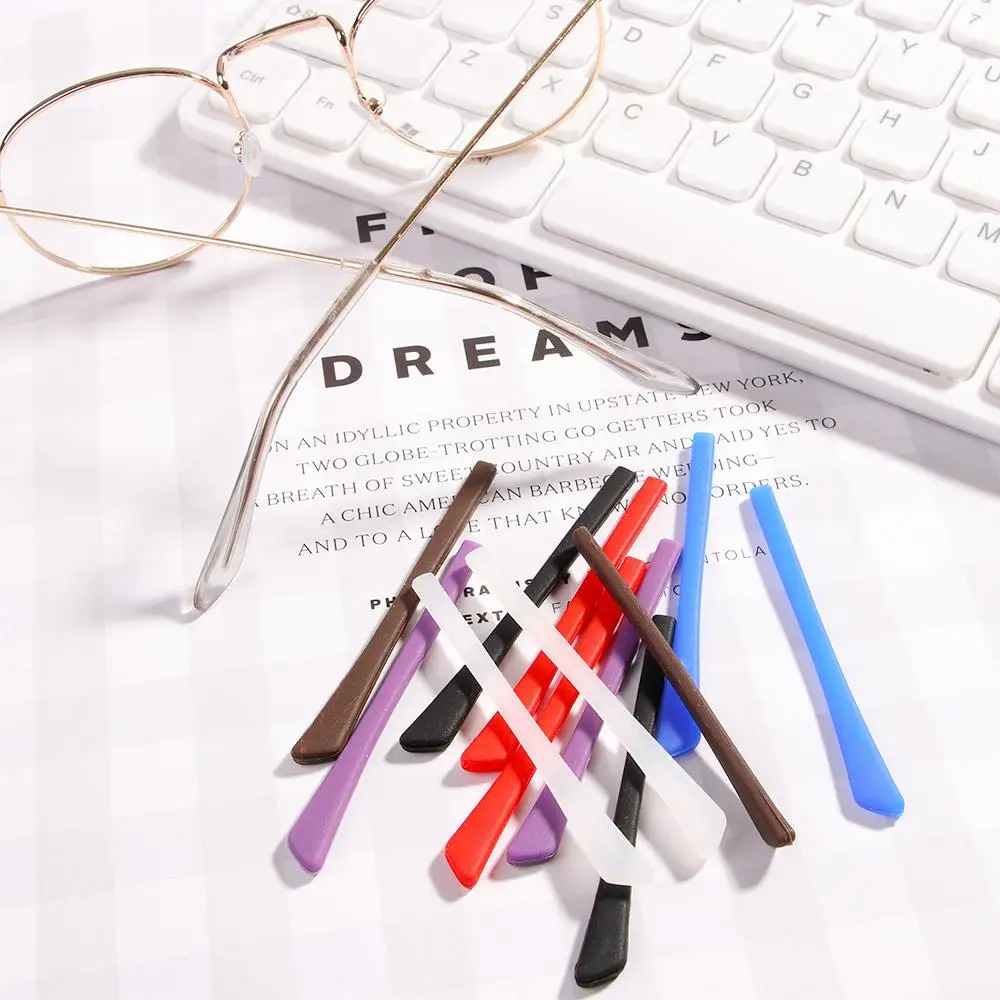 

Square Eyeglasses Silicone Temple Tips Glasses Ear Tubes Ear Hook