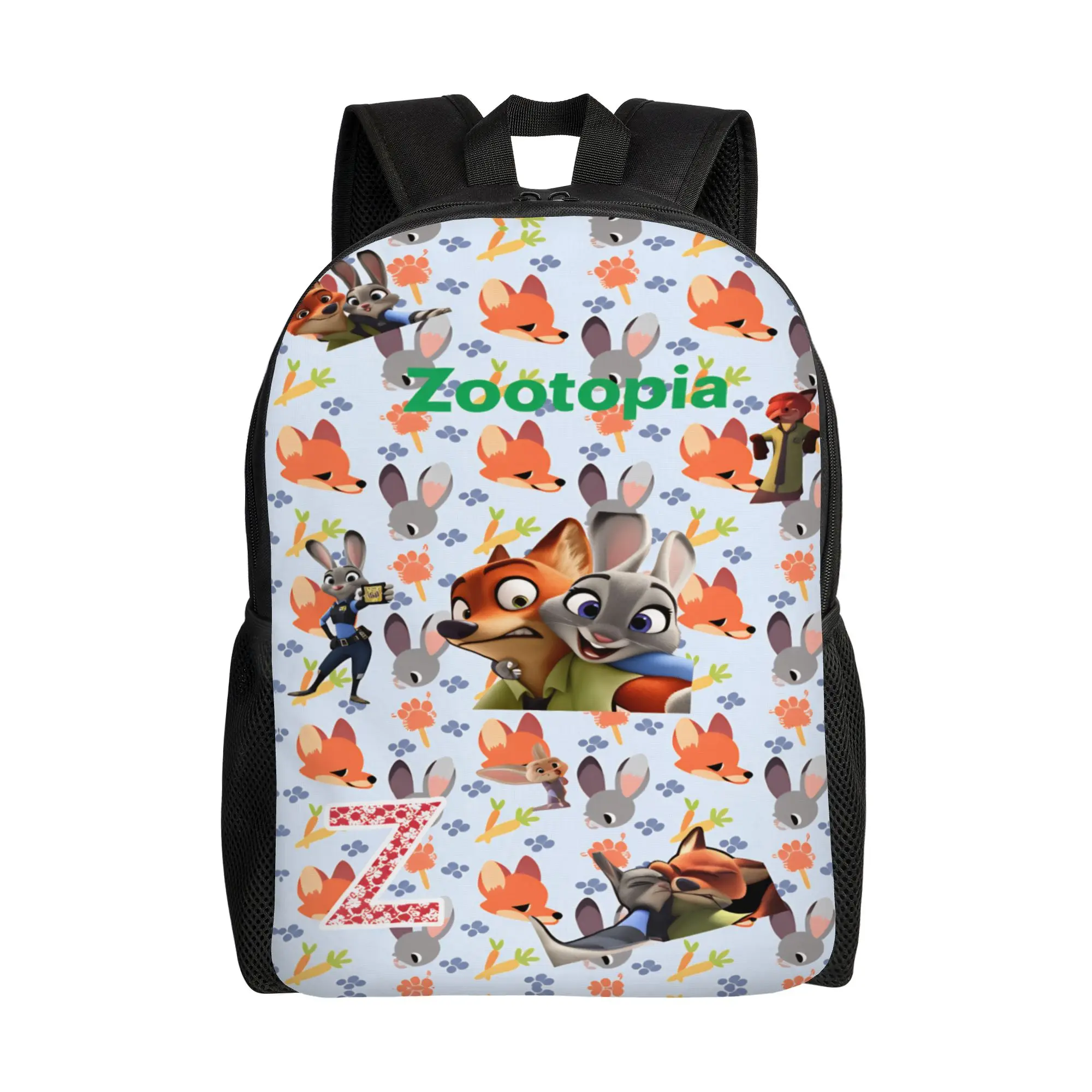 

Рюкзак для мальчиков с героями мультфильма «Зоотопия» (Ник и Джуди), дышащий, для путешествий, для старшей школы, на заказ