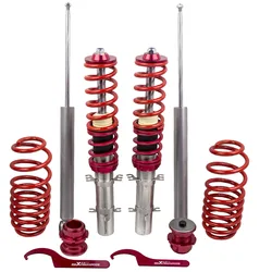 Street Coilover Suspension Kit for VW New Beetle 1C 9C Golf MK4 Height Adj Suspension Lowering Shock Struts Shock Springs