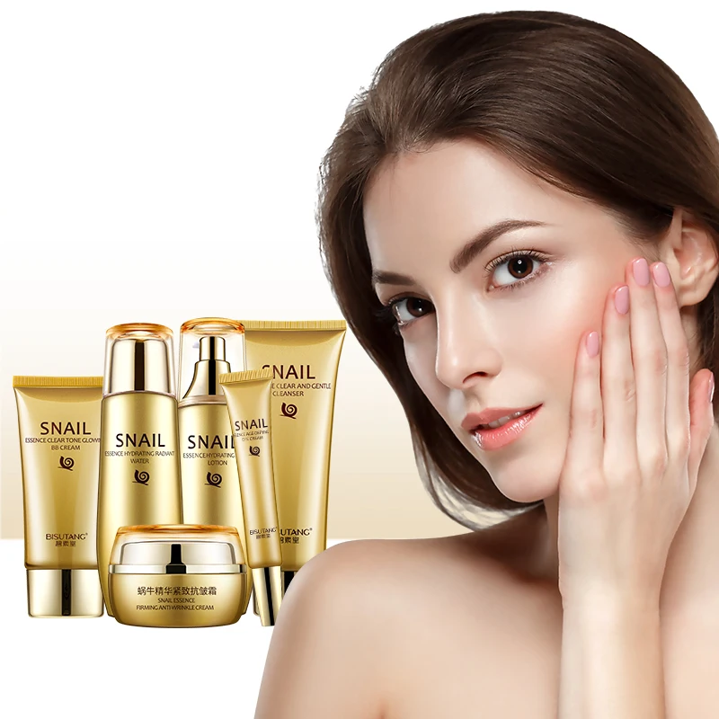 

Bisutang Snail essence Moisturizing 6-piece set of high-end skin care products, moisturizing skin, helping skin to keep health