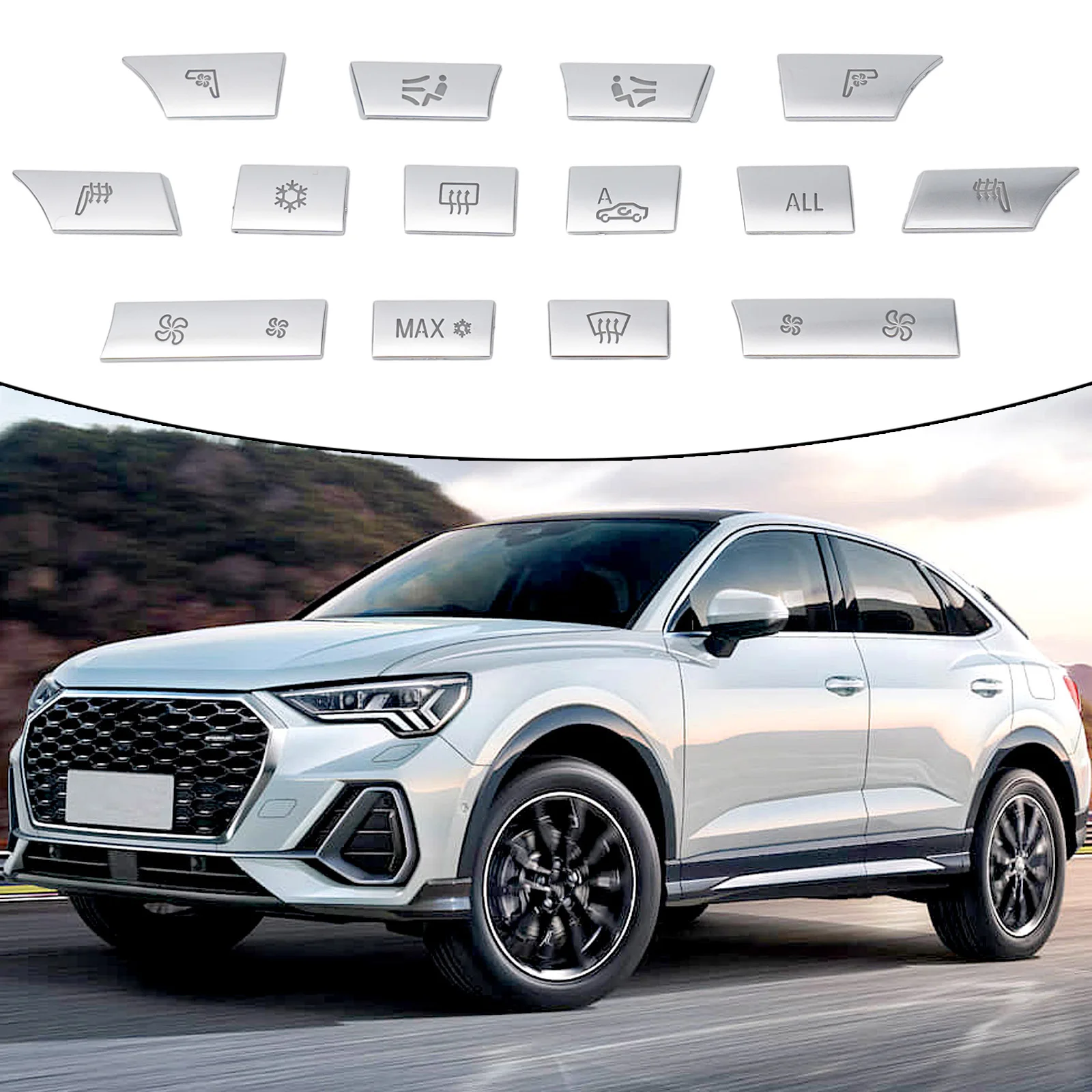 قم بترقية مظهر سيارتك مع مجموعة غطاء أزرار التحكم في التيار المتردد الهوائي المركزي لسيارات BMW 5 6 7 F10 F07 F01 F02 F06 #1