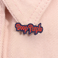 Deep Purple Rock Band Enamel Pin British Heavy Metal Music Logo Brooch Lapel Backpack Badge Fashion Jewelry Gift For Fans Friend