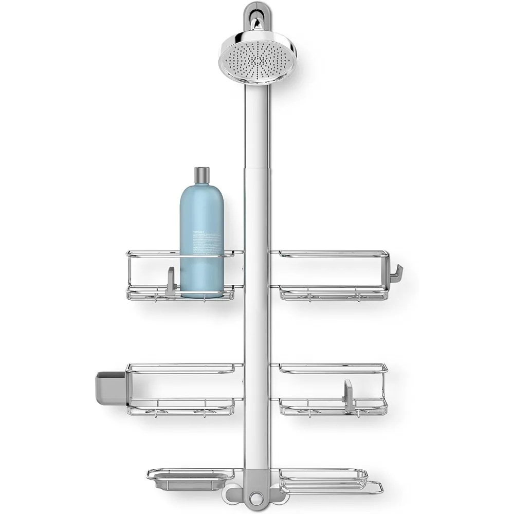 

Adjustable and Extendable Shower Caddy XL, Stainless Steel and Anodized Aluminum