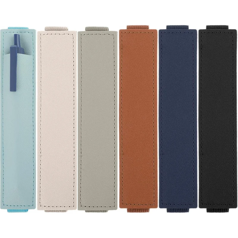 

Набор из 6 эластичных держателей для ручек из искусственной кожи, чехол-пенал на резинке для блокнотов, ежедневников, школьных и офисных принадлежностей