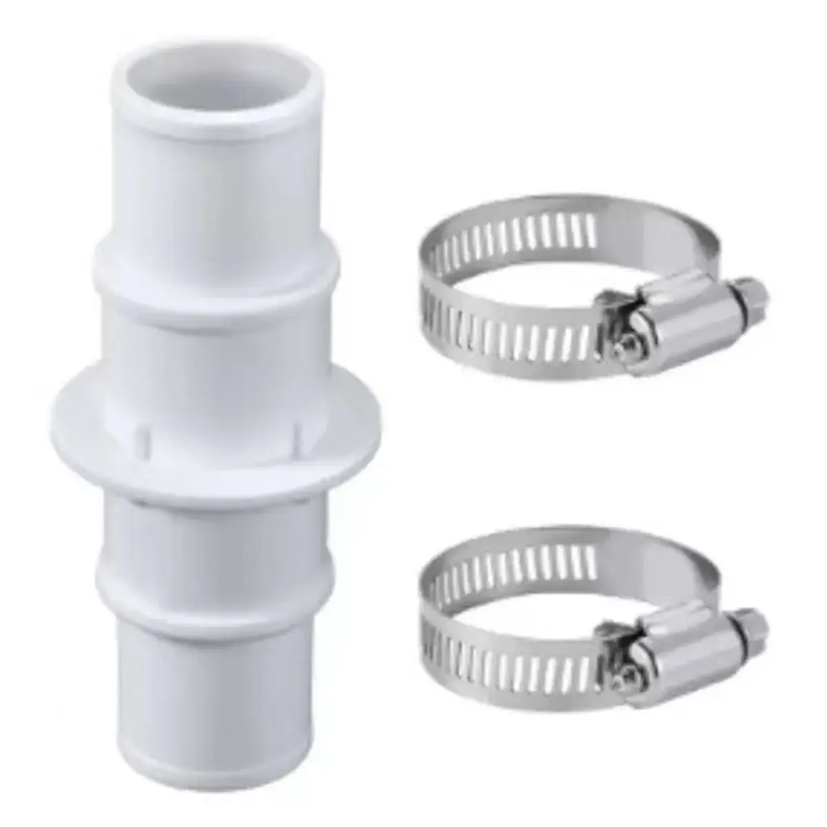 T34C Pool Hose Adapter Kit 1-1/4" or 1-1/2" Pool Hose Connector Coupling for Swimming Pool Vacuums Above Ground Pools view 2