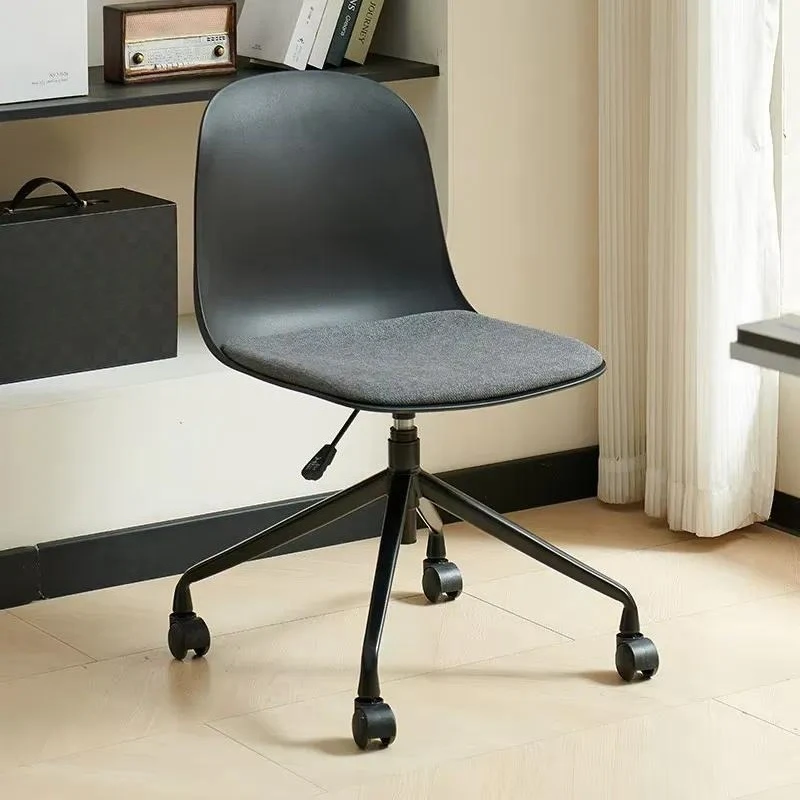 Ergonomic Mesh Office Chair Rotating Adjustable Height Plastic Computer Chair for Home Study Light Luxury Design Soft Seat