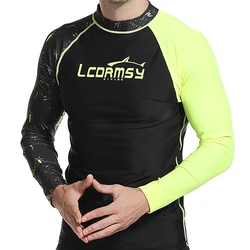 Camicie da uomo con protezione solare a maniche lunghe, fitness per sport acquatici, asciugatura rapida, UPF 50 +, 2023 Fashion