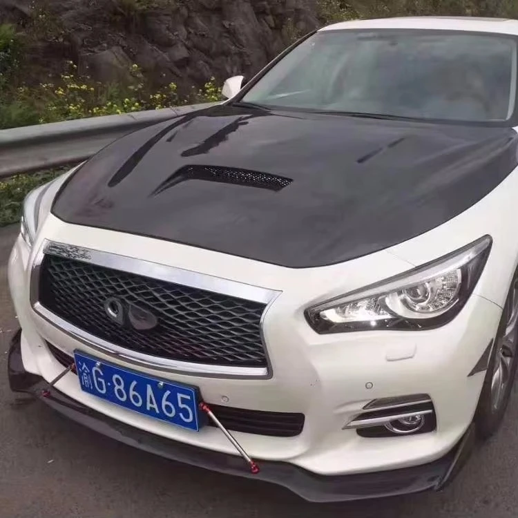 

Carbon Fiber Front Lip Side Skirts Rear Diffuser foQ50 2018 Perfect Fitment High Qualitycustom