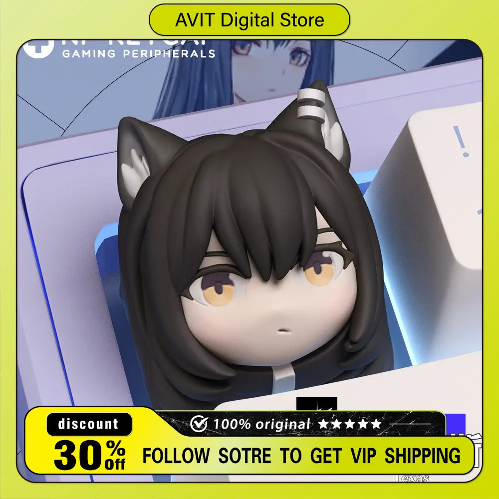 

SilverAsh Keyboard Arknights Anime Keycap for DIY Backlit Keycaps for Pc Gaming Classic Button Personalized Game Anime Gifts