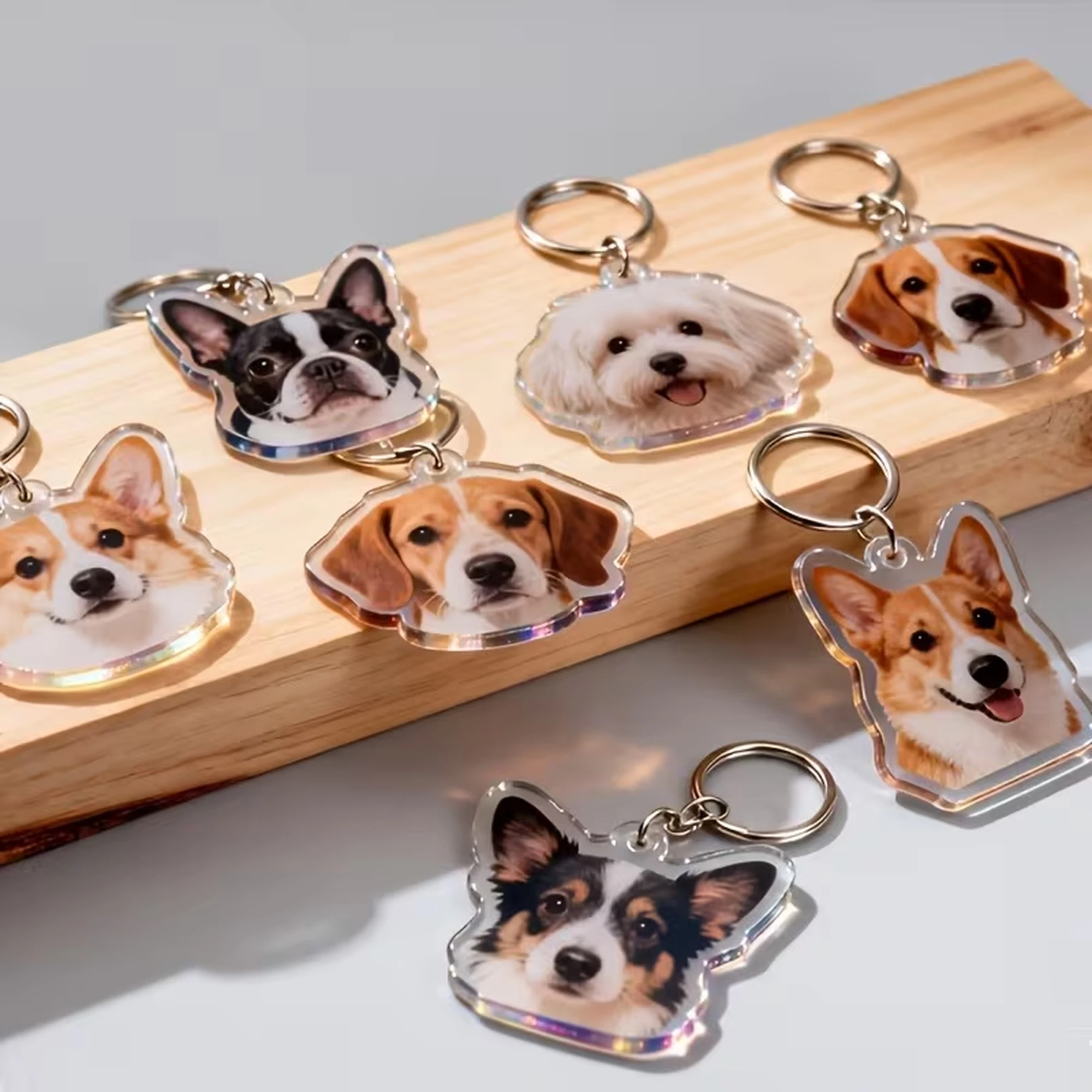 Personalized Pet Keychain Pendant, Custom Design